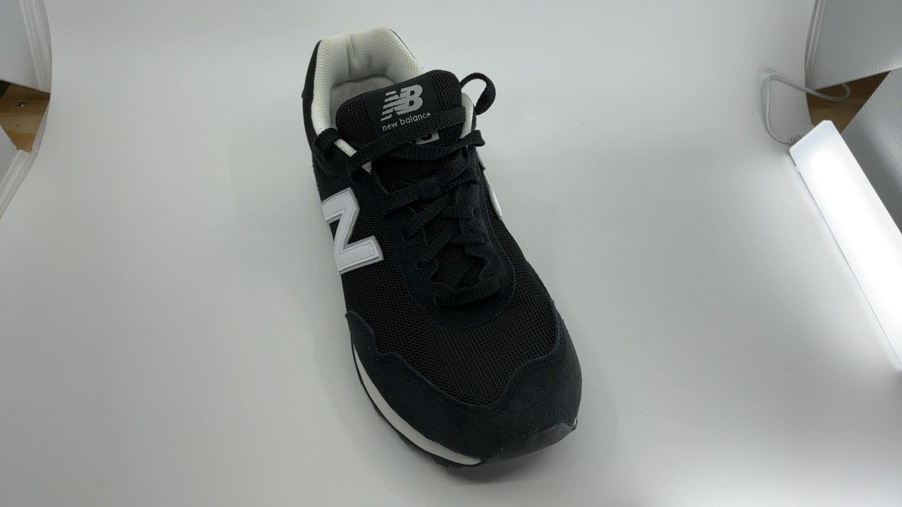 New Balance Men's 515 V3 Sneaker, Black/White/Aluminum Grey, 9 X-Wide