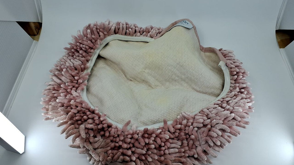 Machine Washable Toilet Lid Cover 18.5"x19.6" Blush Chenille