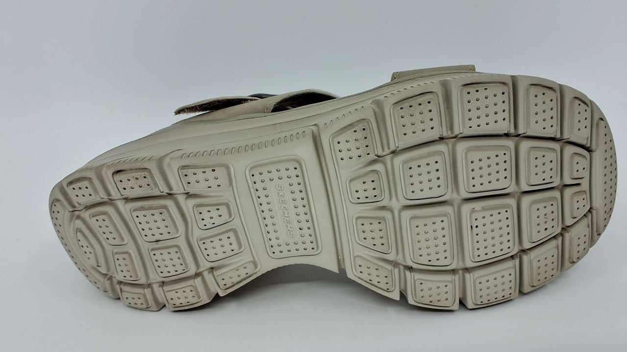 Skechers Women's EASY GOING - SLIDE ON BY casual sandal, Taupe 10 M