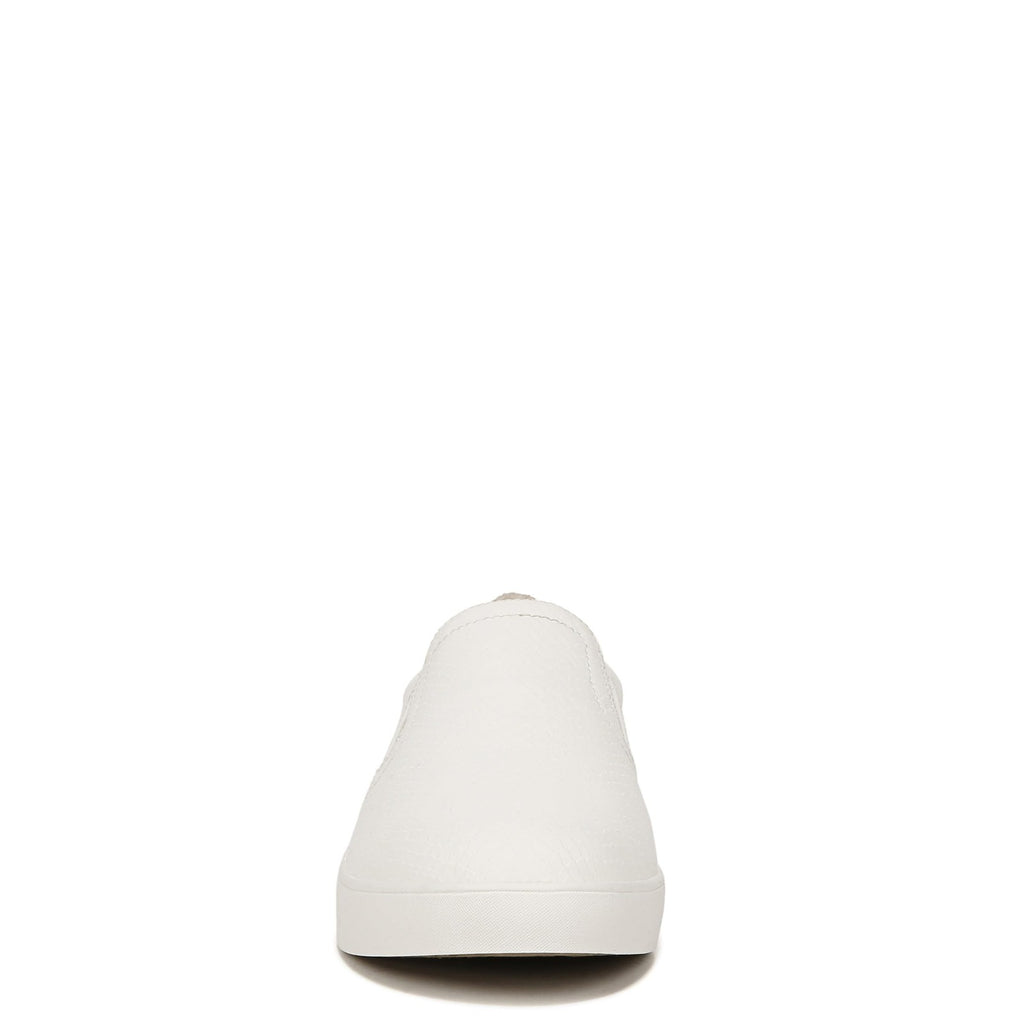 10 Wide Madison Slip On Fashion Sneakers, White Snake, Lightweight