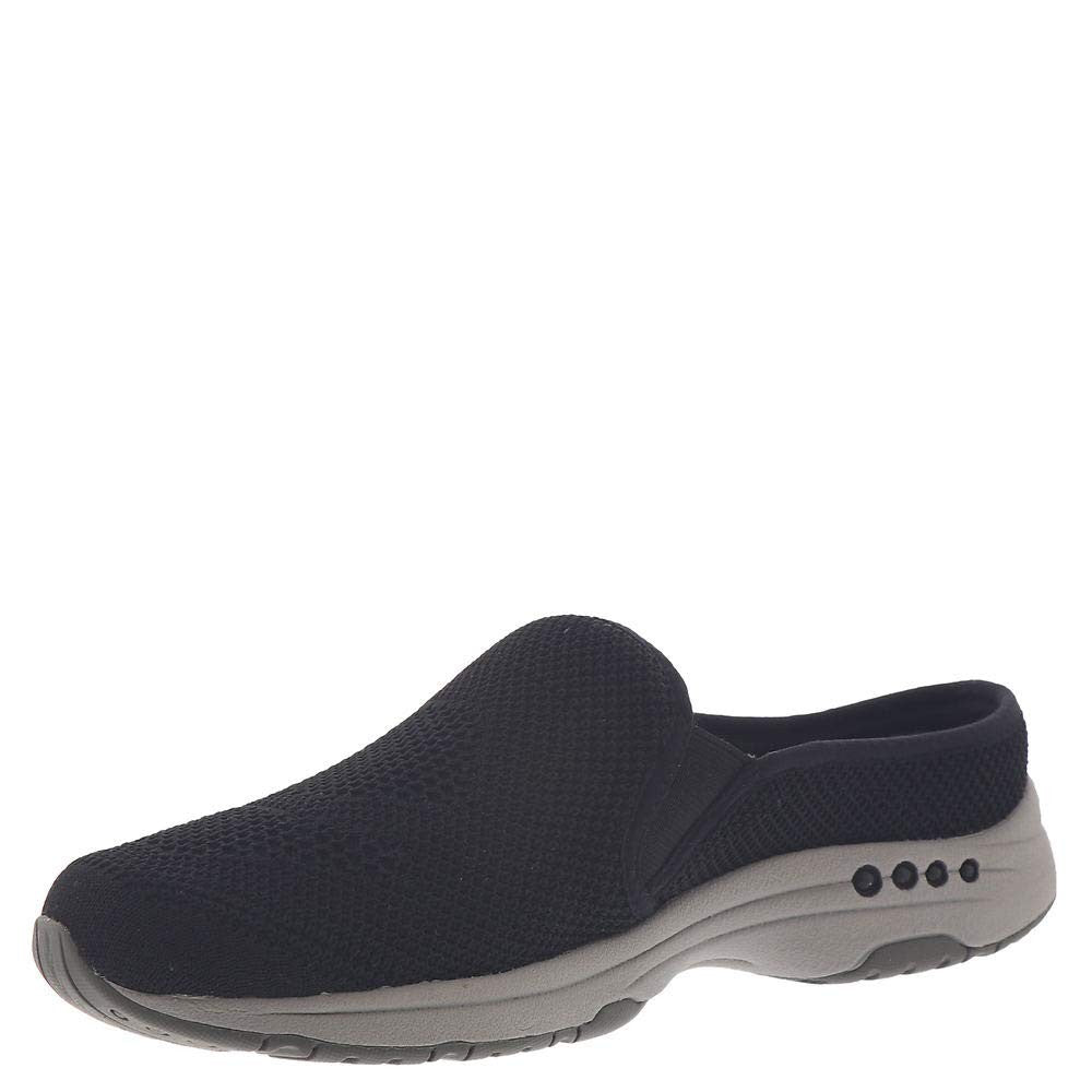 Easy Spirit womens Takeknit 2 Clog, Black, 9 Wide US