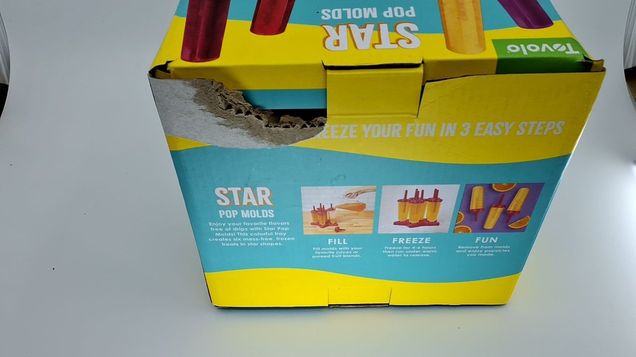 6-Pack Tovolo Star Ice Pop Molds w/ Sticks, Dishwasher Safe, Pink