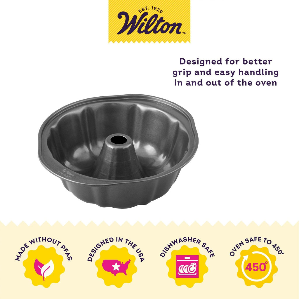 9.49 in Wilton Gold Non-Stick Tube Pan, Warp-Resistant Bakeware