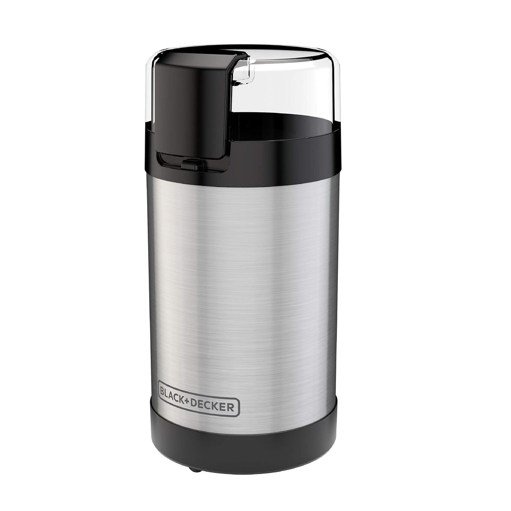 2/3 Cup Coffee Grinder, BLACK+DECKER, One Touch Control, Stainless Steel