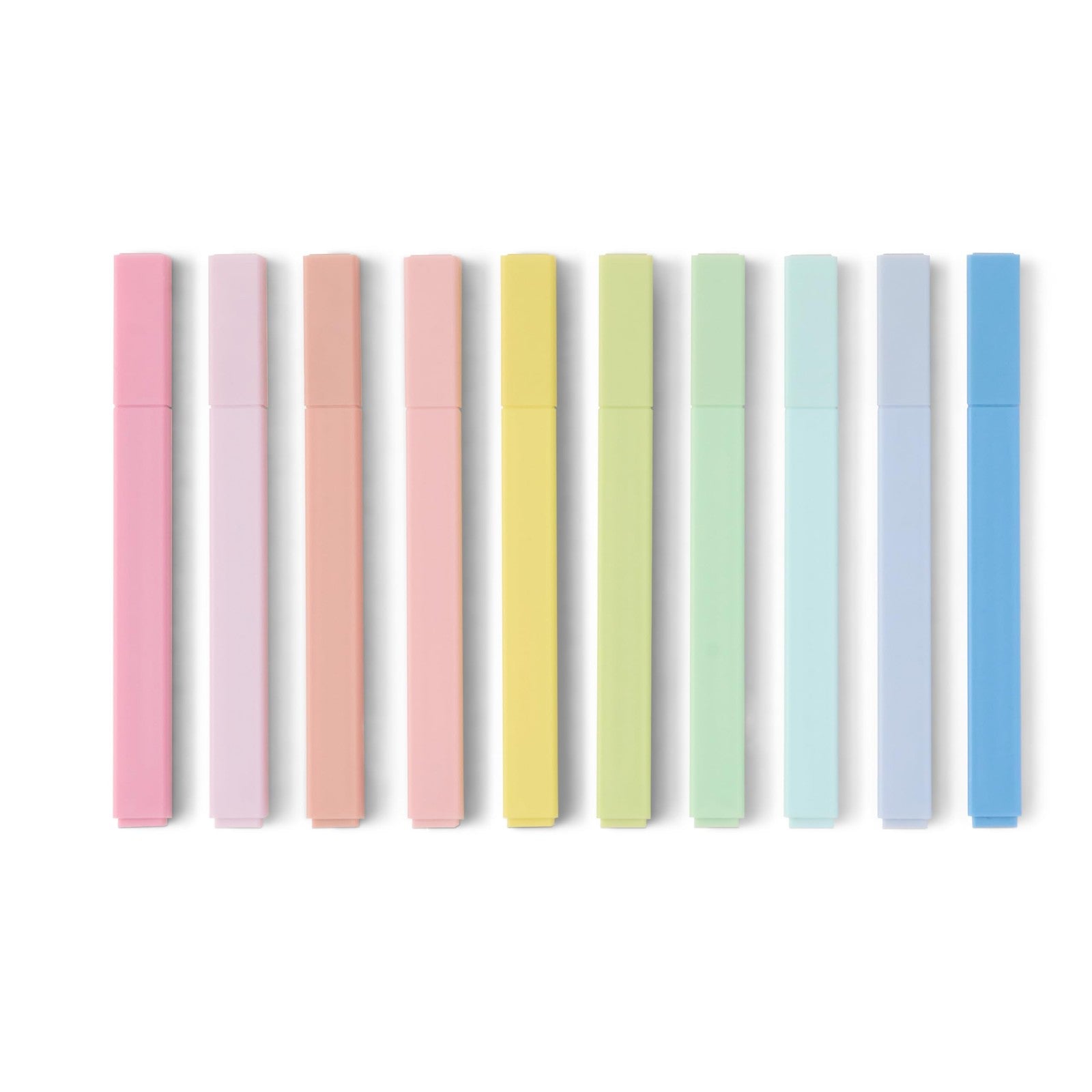 Pastel Highlighters Set, No Bleed, Chisel Tip, 10 Count, Assorted Colors