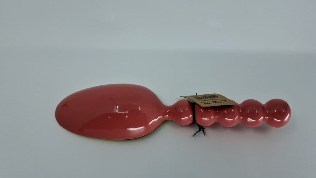 Creative Co-Op Enameled Aluminum Kitchen Scoop, Pink and Gold