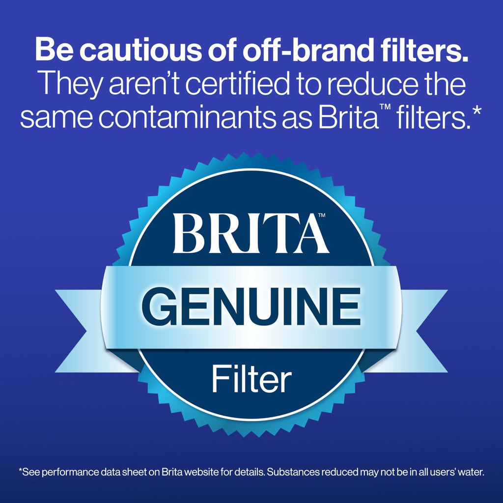 Brita Elite Water Filter Replacements, 2 Count, Blue, NSF Certified