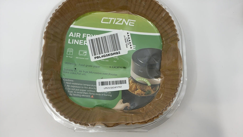 Disposable Air Fryer Liners, 8In, 100Pcs, Unbleached Parchment