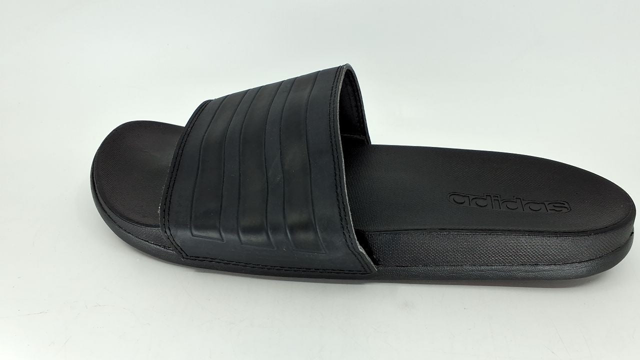 adidas Adult Adilette Comfort Slides Core Black/Core Black/Core Black 8