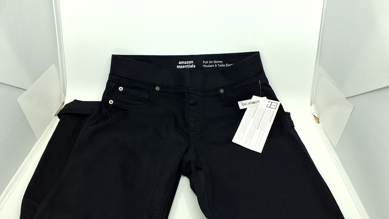 Black Mid-Rise Stretch Jegging, Women's Size 8, Pull-On Style