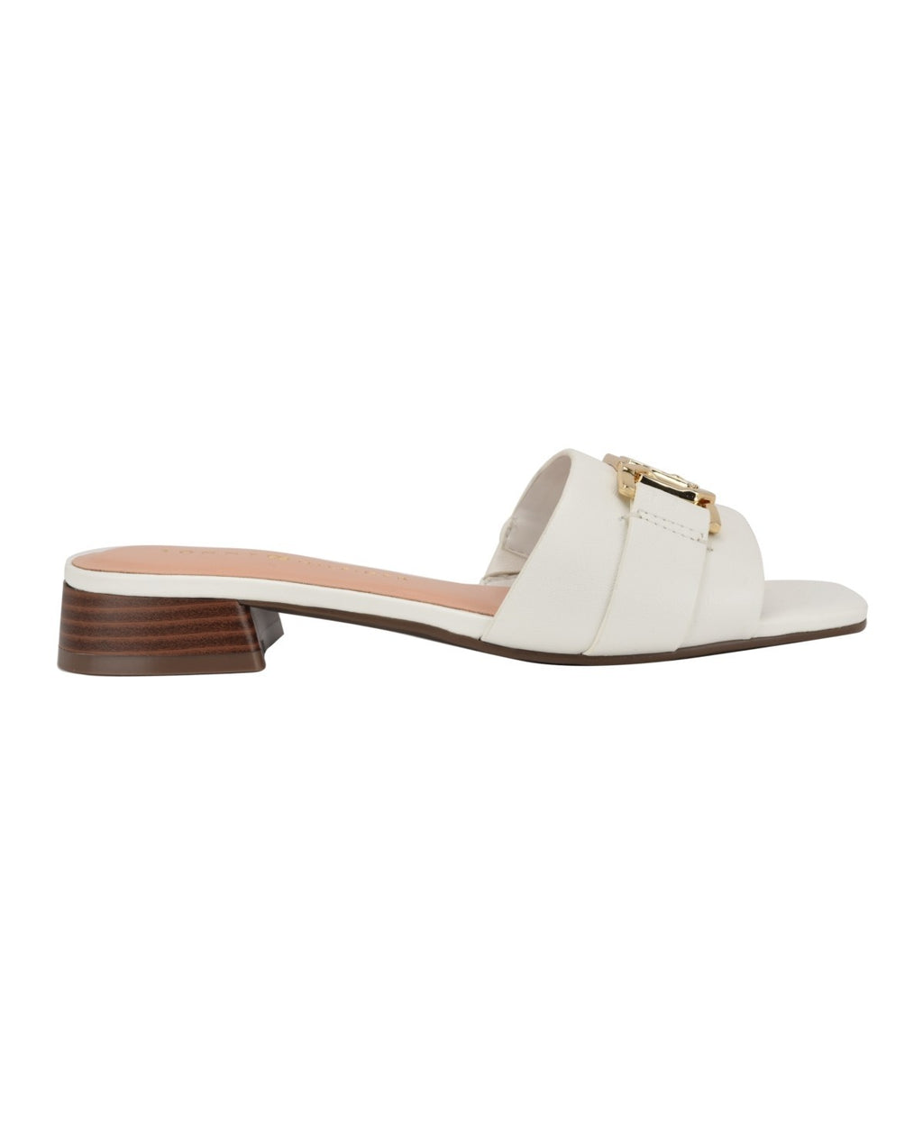 Tommy Hilfiger Women's Meliei Block Heel Slide Sandals - White