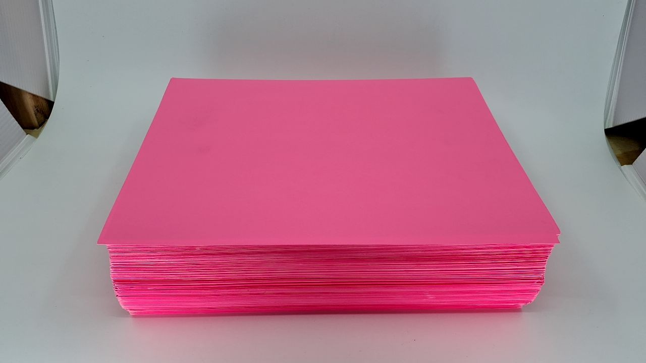 Astrobrights Mega Collection, 320 Sheets Neon Pink Cardstock, 65 lb
