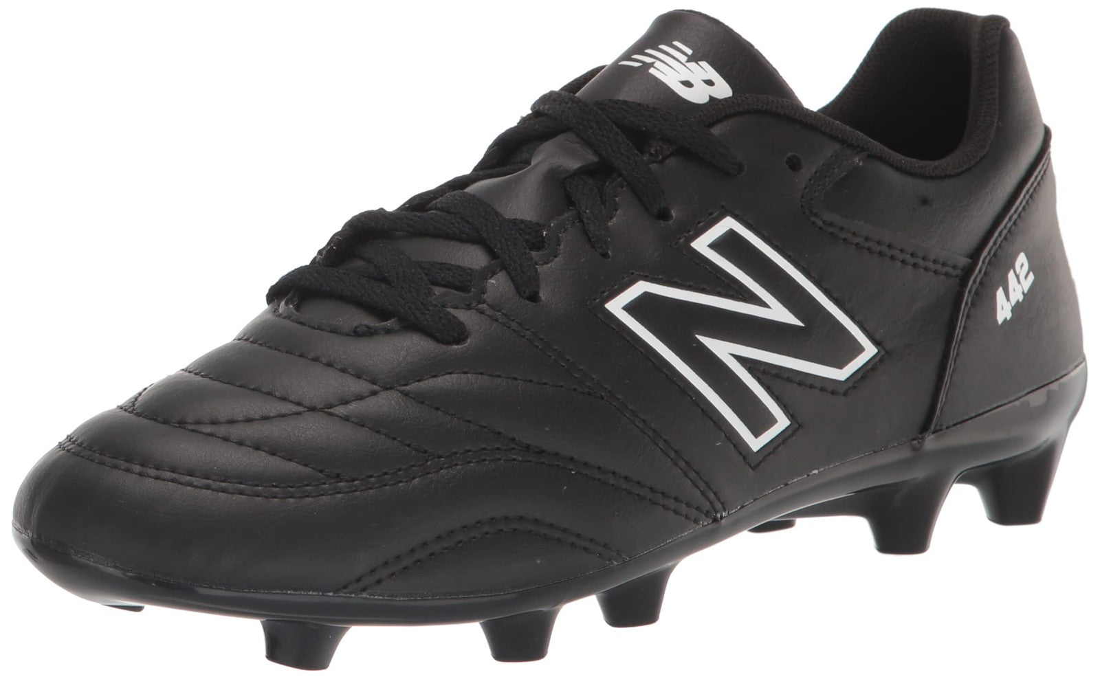 New Balance 442 V2 Academy Junior Soccer Shoes Black/White Size 2 Little Kid