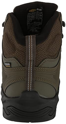 KEEN Reno Mid Waterproof Athletic Work Boots 11W Composite Toe Dark Olive