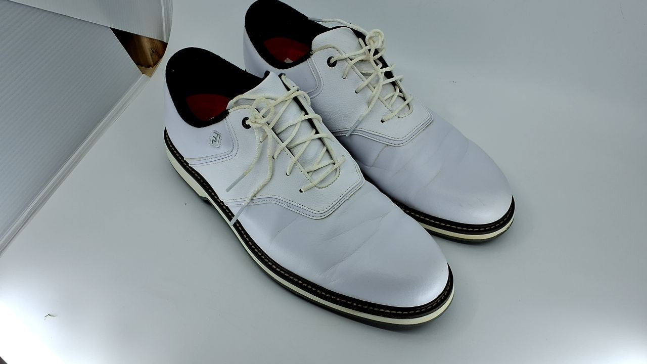 FootJoy Mens Fj Originals Golf Shoe, White/White, 12 US