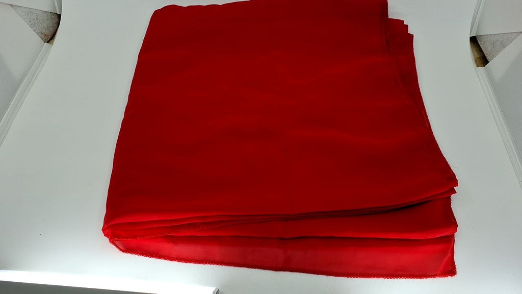 18ft Red Chiffon Draping Fabric for Wedding Arch & Party Decor