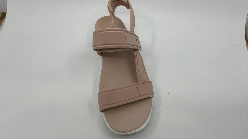 Skechers Women's UNO - SUMMER STAND2 T-strap sandal with Skech-Air, Blush, 8 M