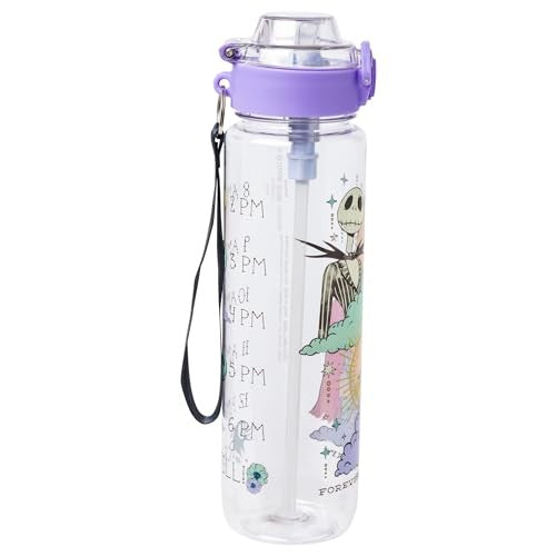 33oz Mystic Opulence Water Bottle w/ Straw - Nightmare Before Christmas