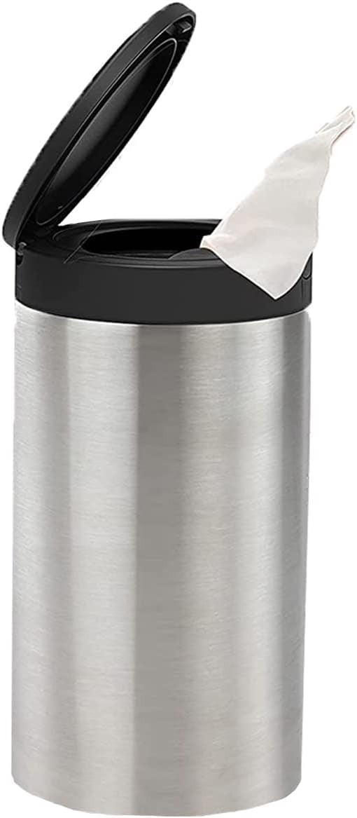 Spectrum Satin Nickel Wipes Container w/ Push Button Dispenser