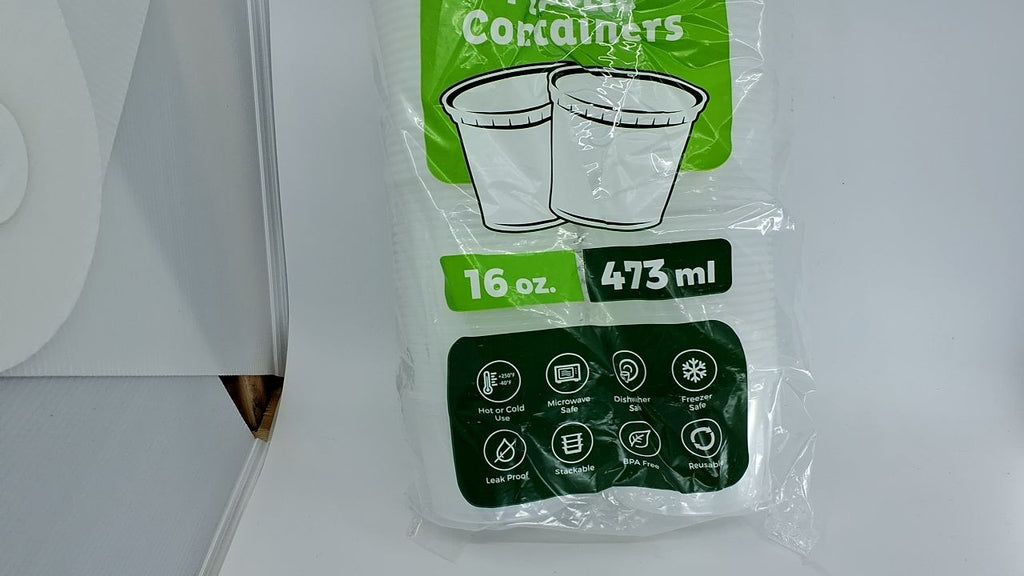 16 oz Deli Containers [50-Set] - BPA Free, Stackable, Microwave Safe
