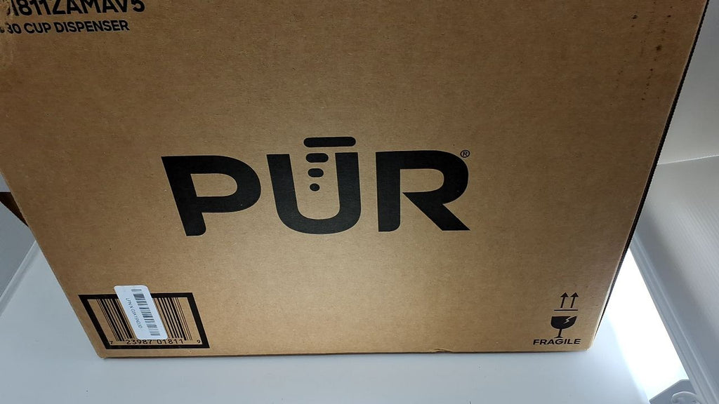 PUR PLUS Water Filter Dispenser 30-Cup, Lead Reduction, Slim Design, White