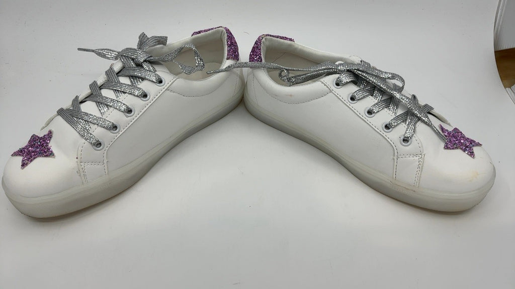 Steve Madden Girls Shoes Rezume Sneaker, White Multi, 5