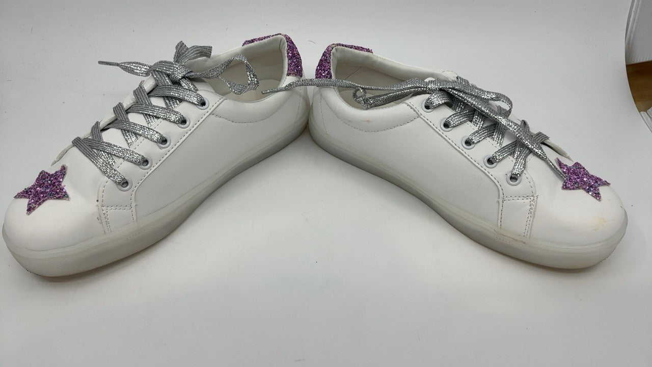 Steve Madden Girls Shoes Rezume Sneaker, White Multi, 5