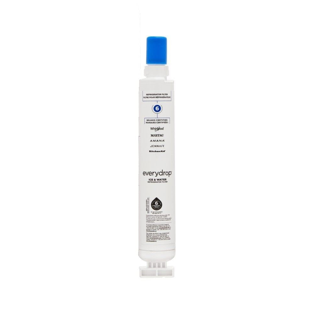 Whirlpool EDR6D1 Ice & Water Refrigerator Filter, Single-Pack, White