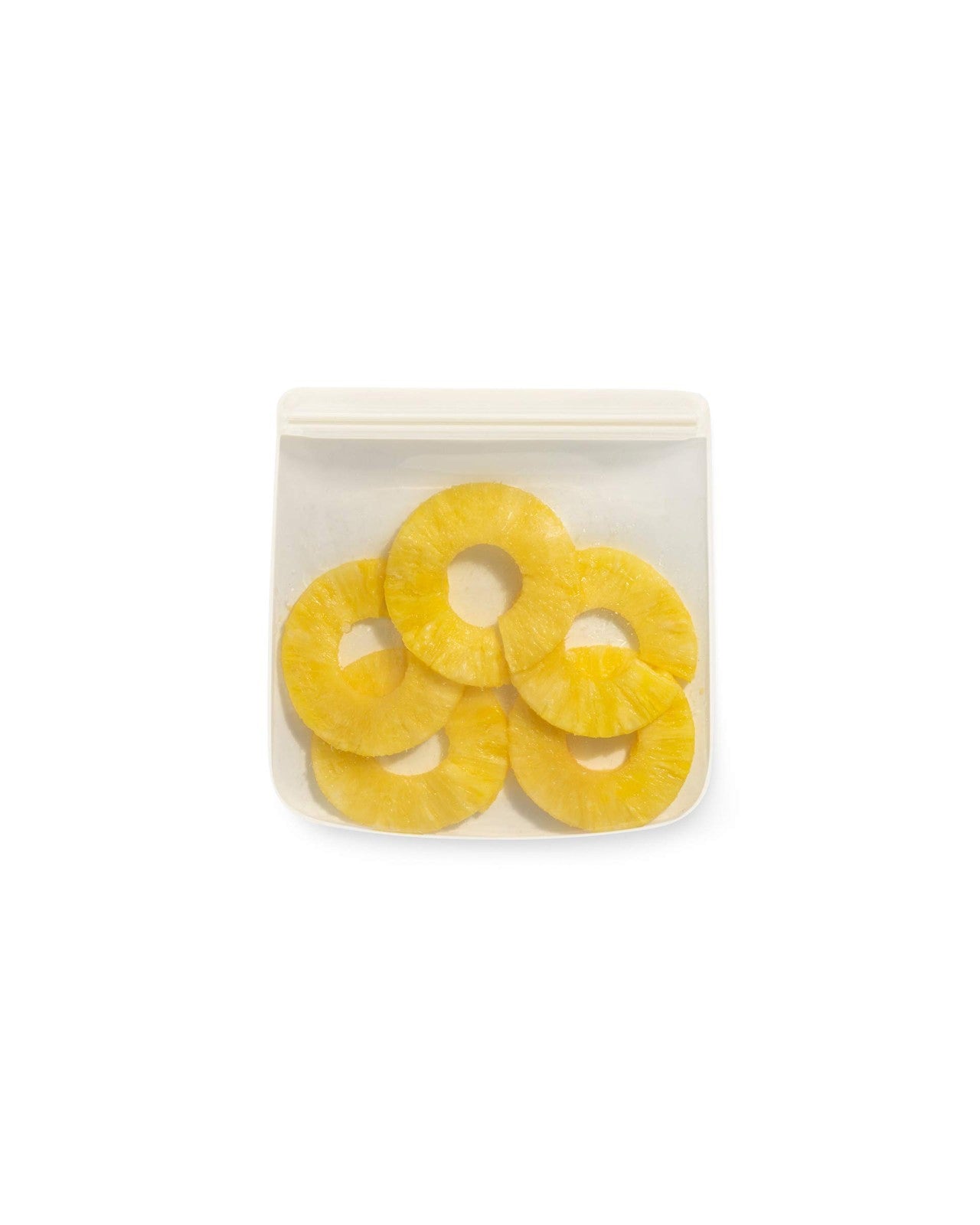 W&P Silicone Sandwich Storage Bag 34oz, Cream, Microwave & Dishwasher Safe