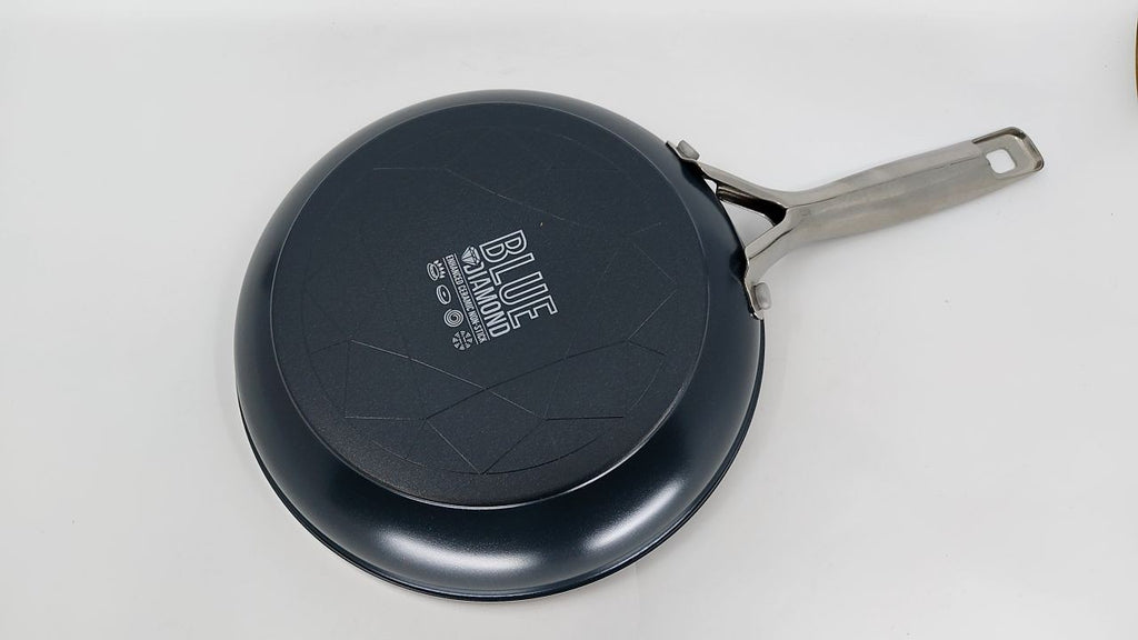 Gray 8" Nonstick Frying Pan Skillet, Blue Diamond, Oven Safe, Metal Utensil Safe