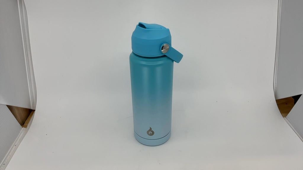 Insulated 24oz Water Bottle w/ Straw Lid - Stainless Steel, Sea Salt