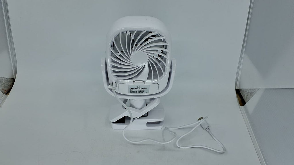 Arctic Air Grip Go Evaporative Cooler, Portable Fan, USB Rechargeable, White
