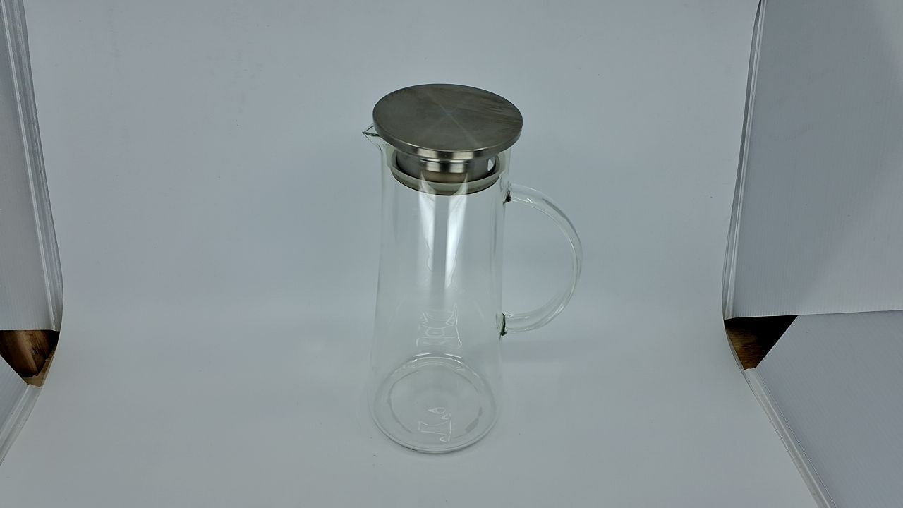 50oz Water Carafe w/ Lid - Borosilicate Glass Jug for Iced Tea & Juice