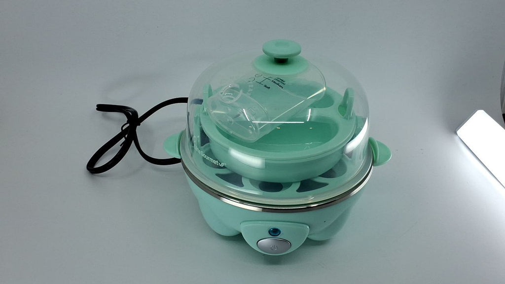 Elite Gourmet Electric Egg Cooker 7-Egg Poacher & Scrambler Mint