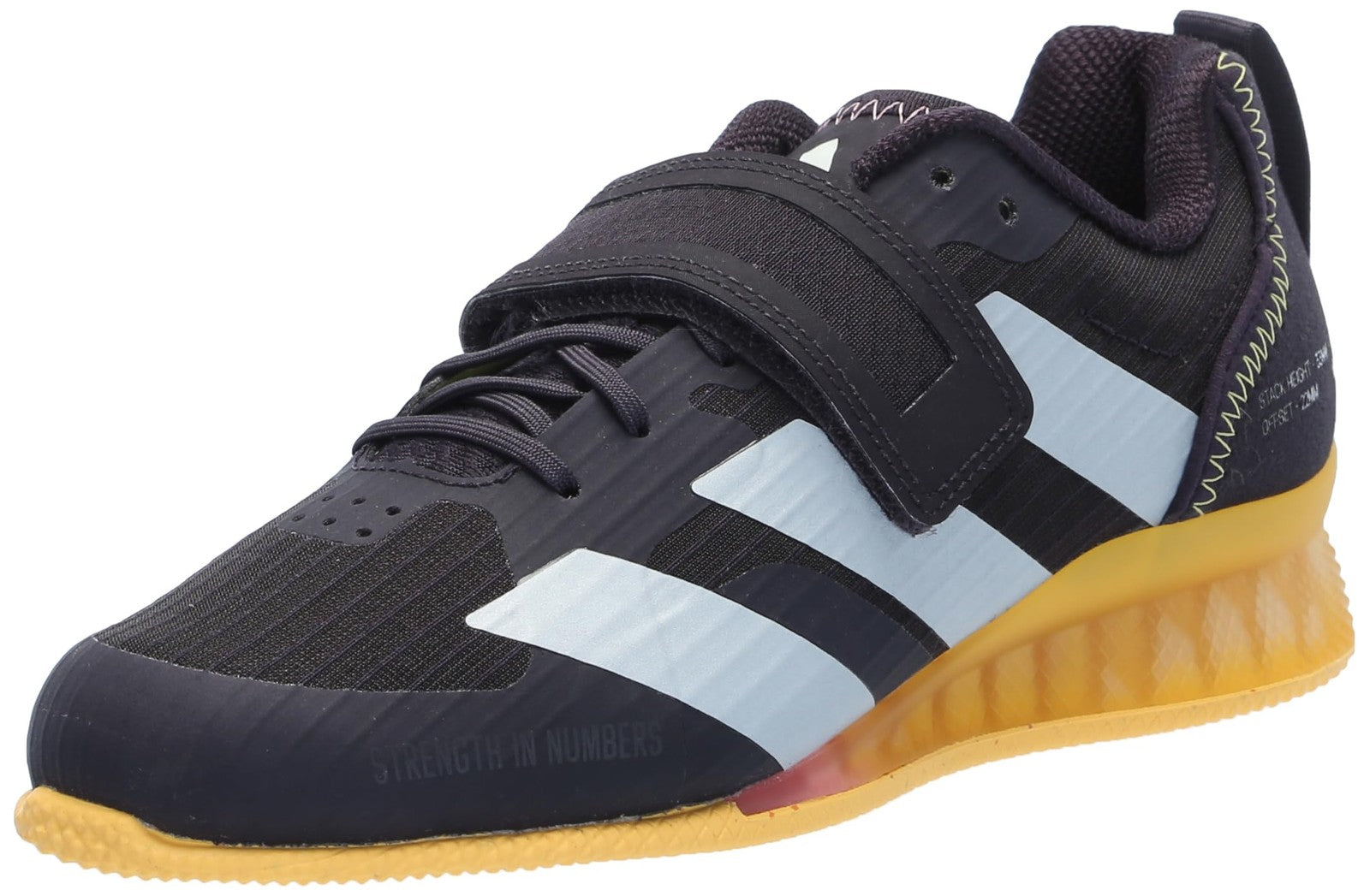 adidas Unisex Adipower Weightlifting 3 Sneaker, Aurora Black/Zero, 8 US Men