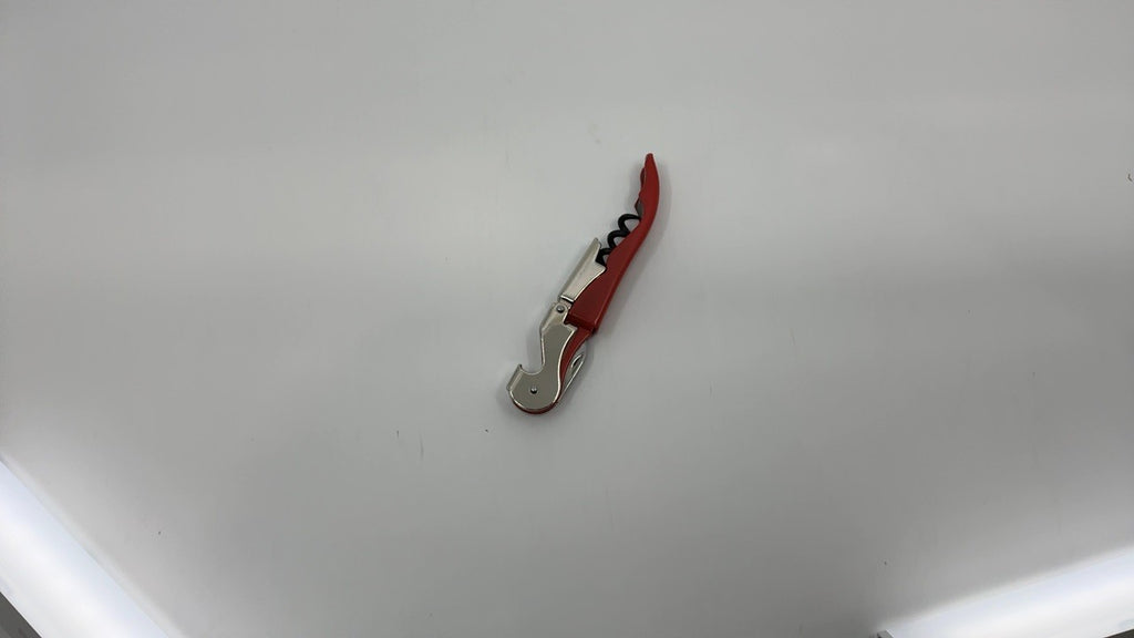 Double Hinged Waiter’s Corkscrew Red Wine Opener w/ Foil Cutter