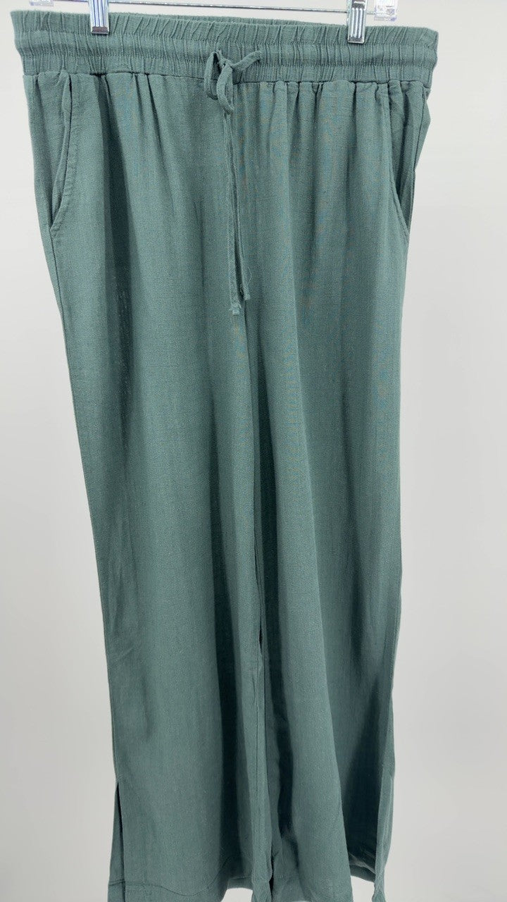 Zenana Linen Drawstring Pants