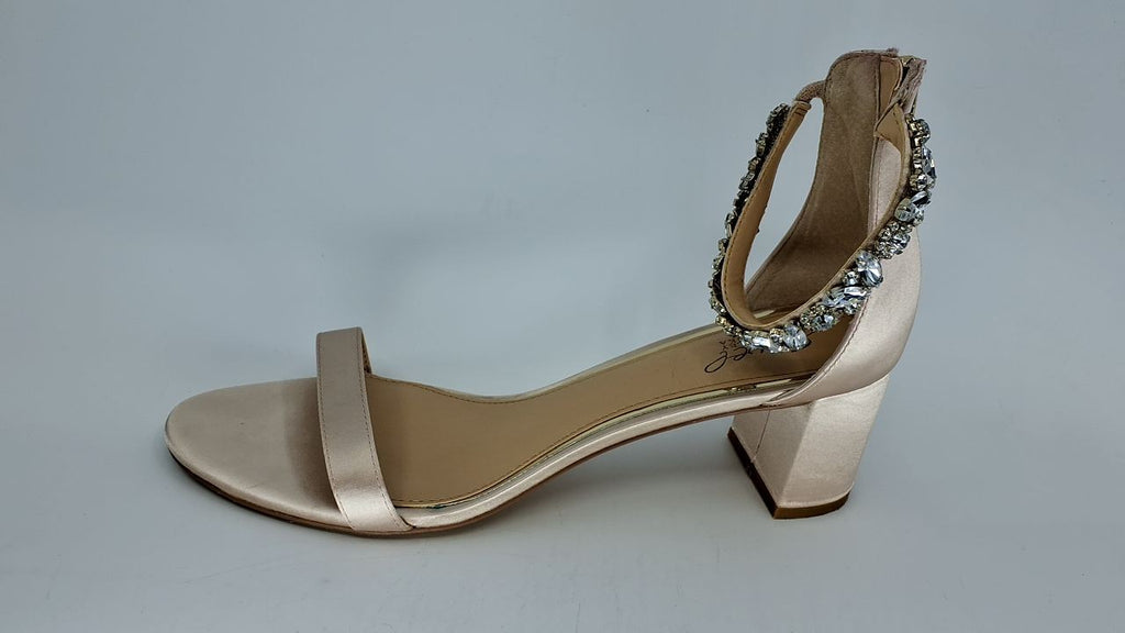 Jewel Badgley Mischka Catalina Open Toe Block Heel