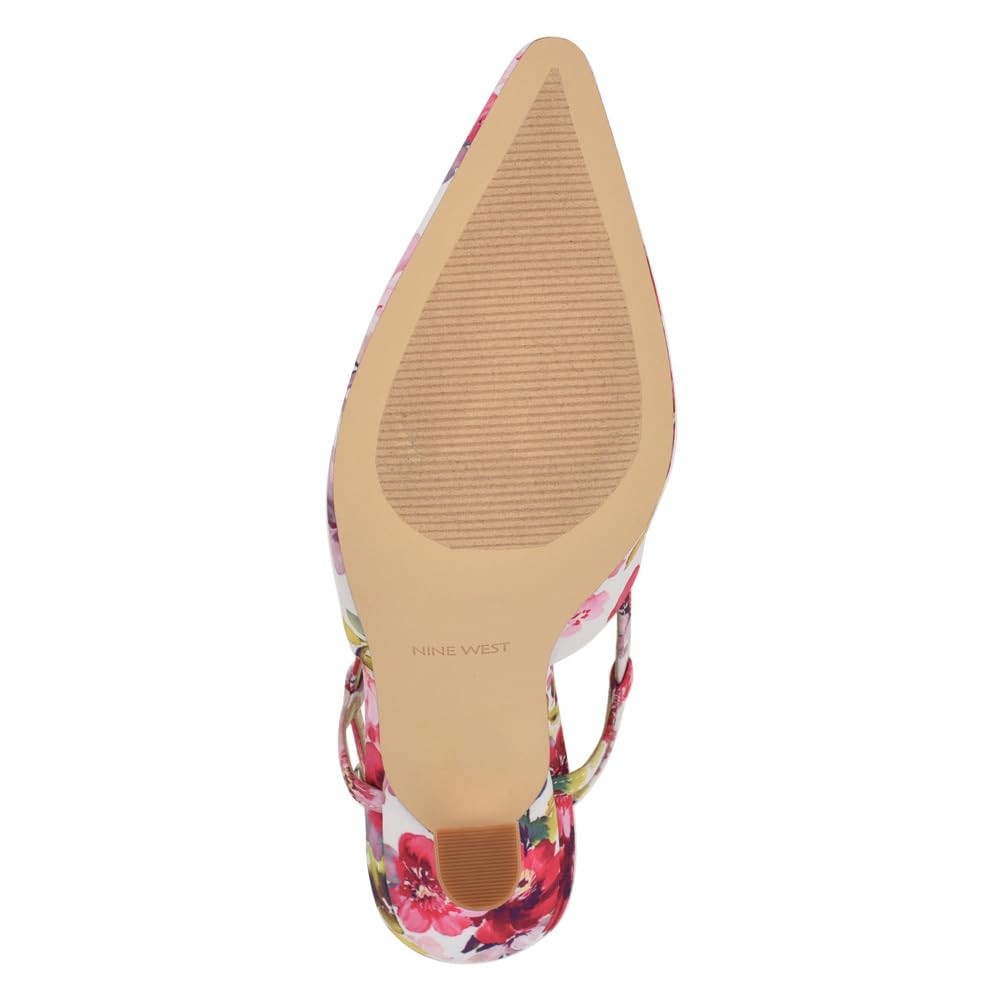Nine West Women's Vassa Pump, Pink Tea Party Floral Multi 660, 7