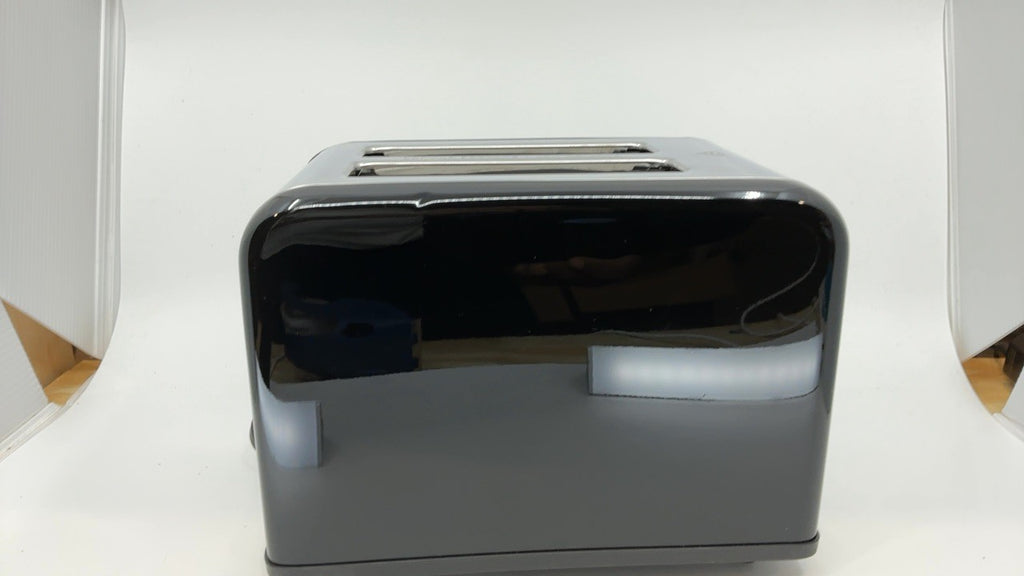 Black 2-Slice Toaster w/ 6 Browning Settings & Removable Crumb Tray