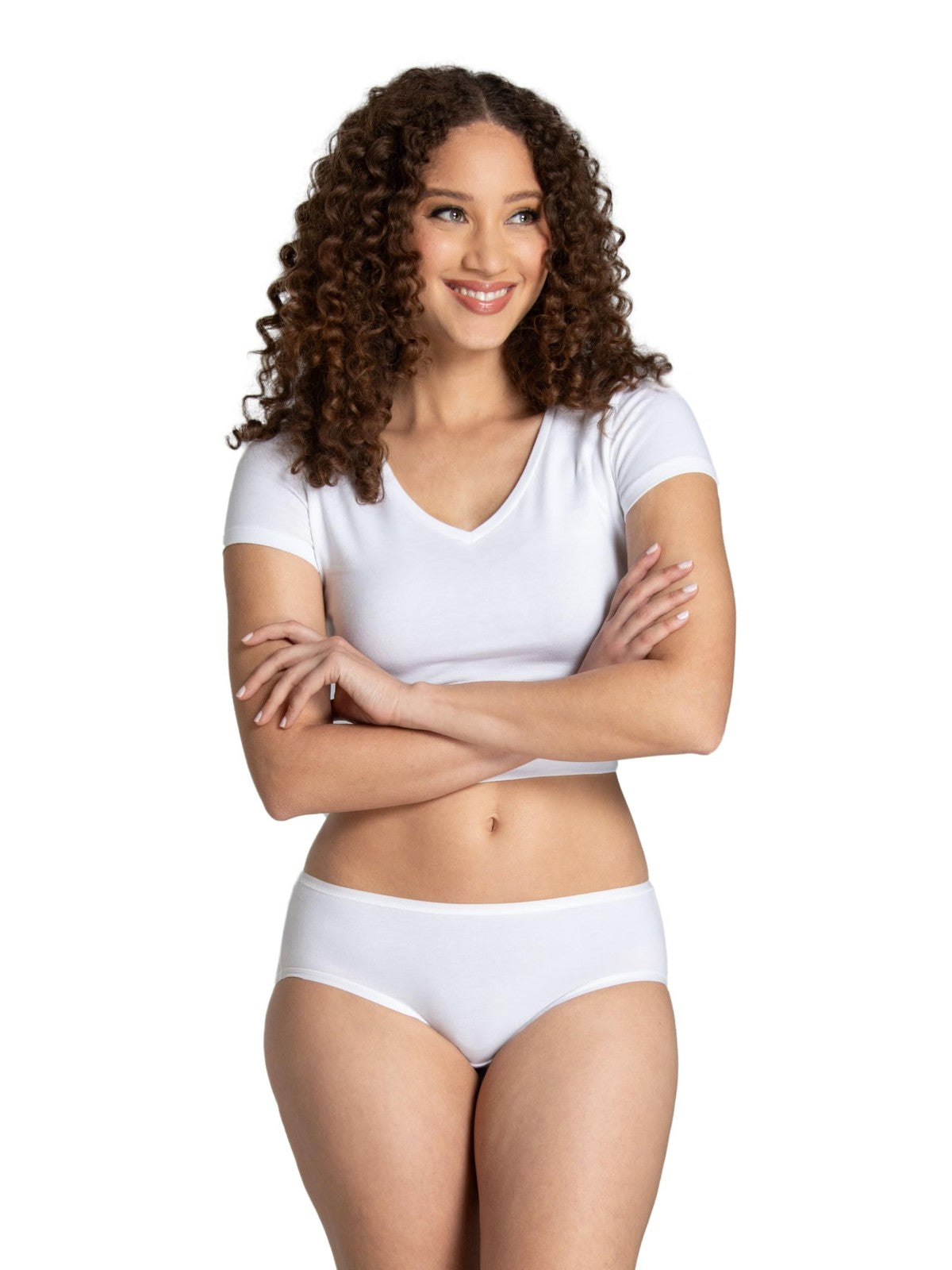 Fruit of the Loom Women's Hipster Underwear, 6 Pack, Plus Size, Cotton Blend