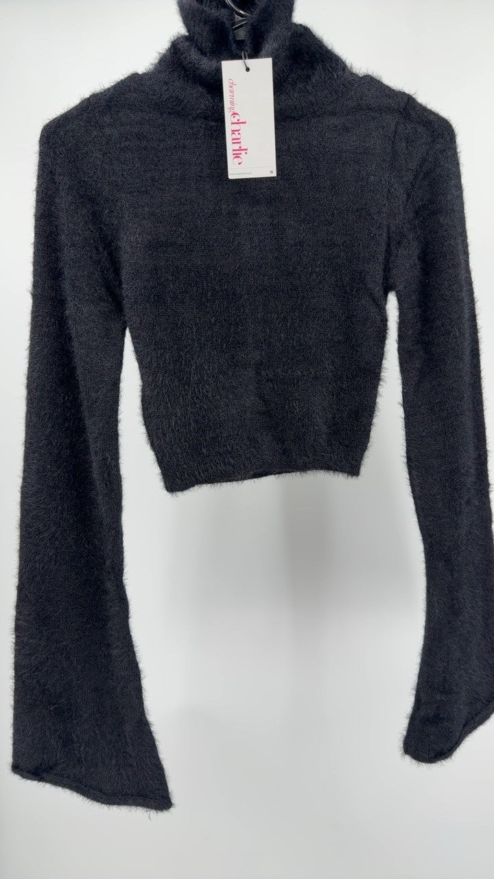 Turtleneck Flare Sleeve Sweater