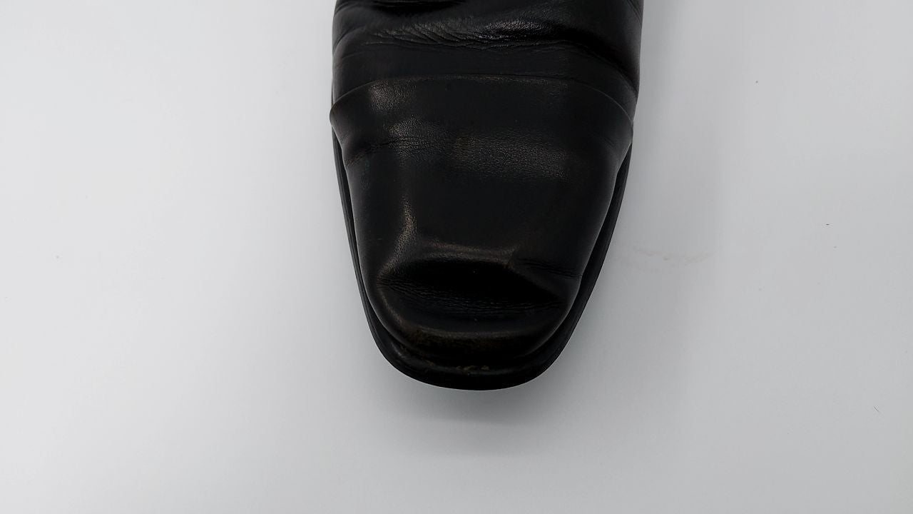 Steve Madden Men's Teon Monk-Strap Loafer, Black Leather, 11