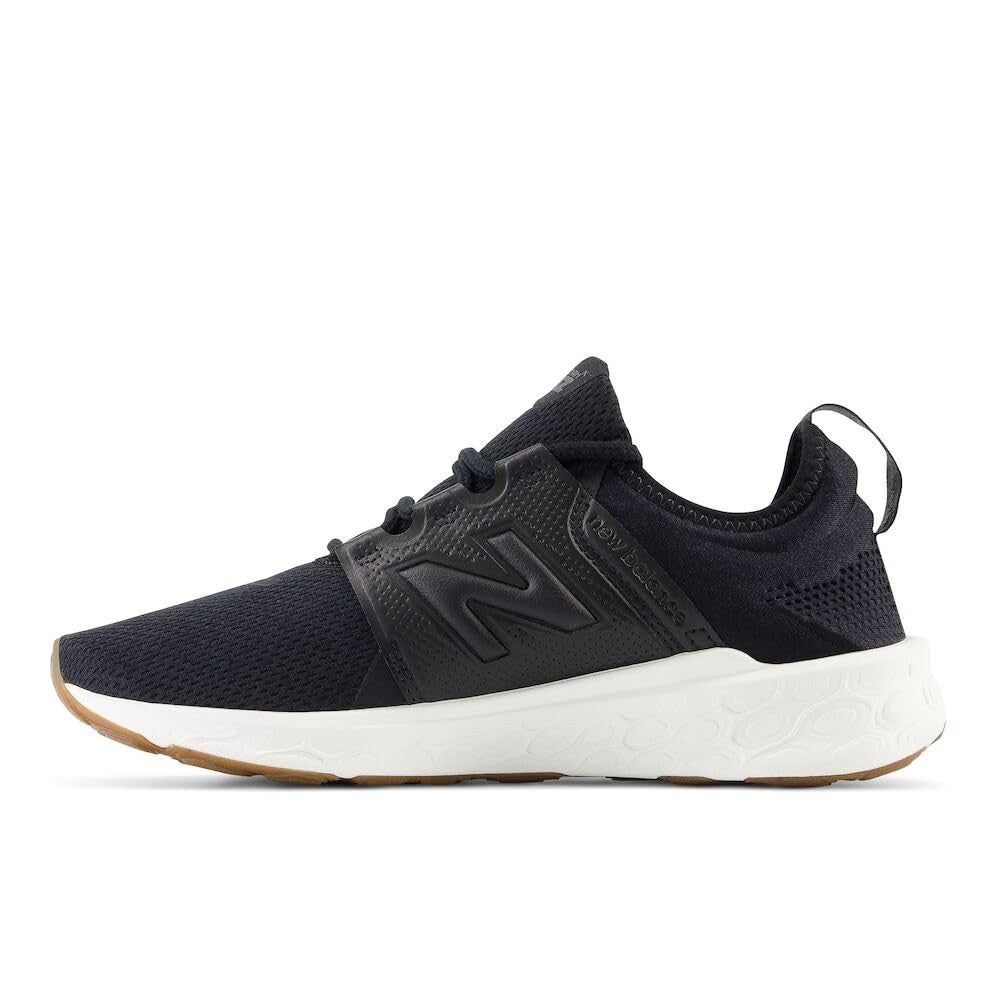 New Balance Women's Running Shoe, Fresh Foam X Cruz V3, 7 M, Black/Gum