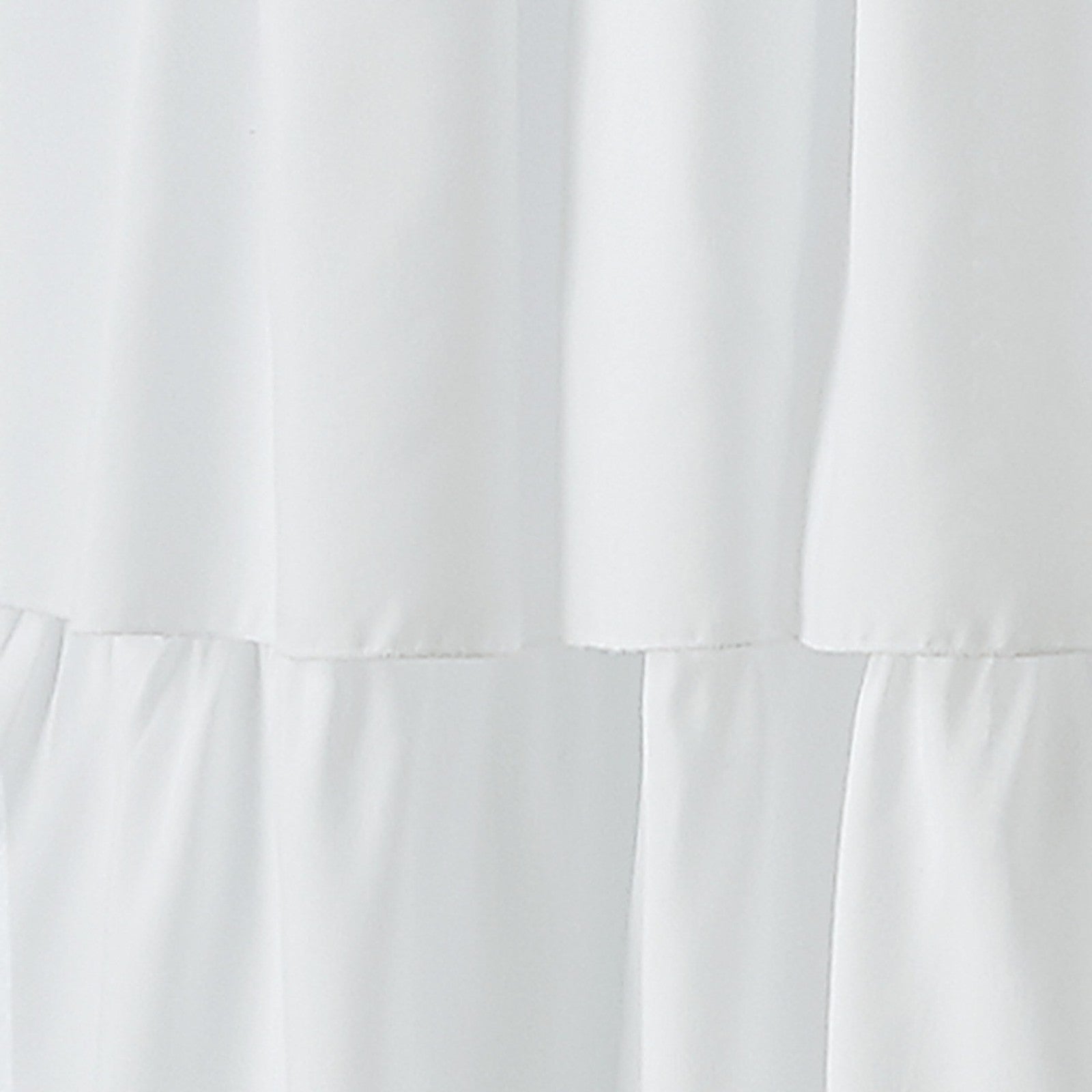 Curtainworks Flounced Ruffle Rod Pocket one Curtain Panel, 63 in, White