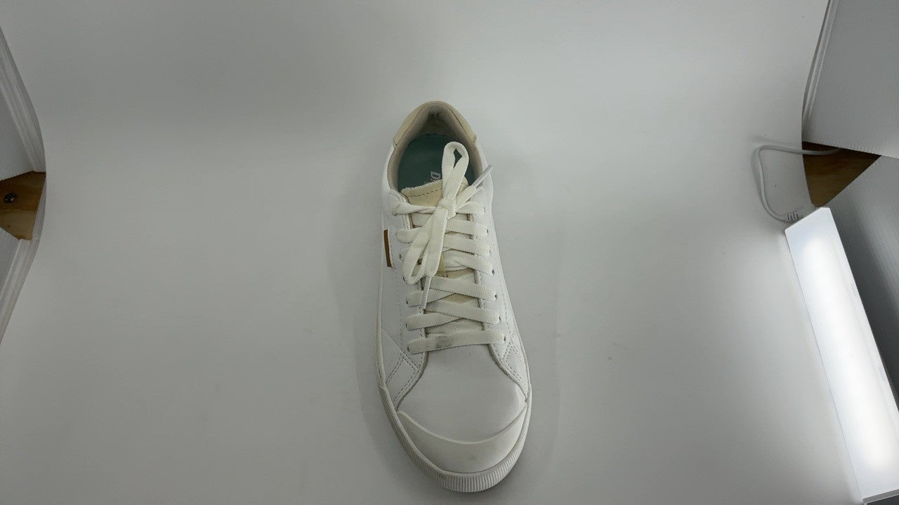 Dr. Scholl's Womens Time Off Platform Sneaker, White Smooth, Size 6.5