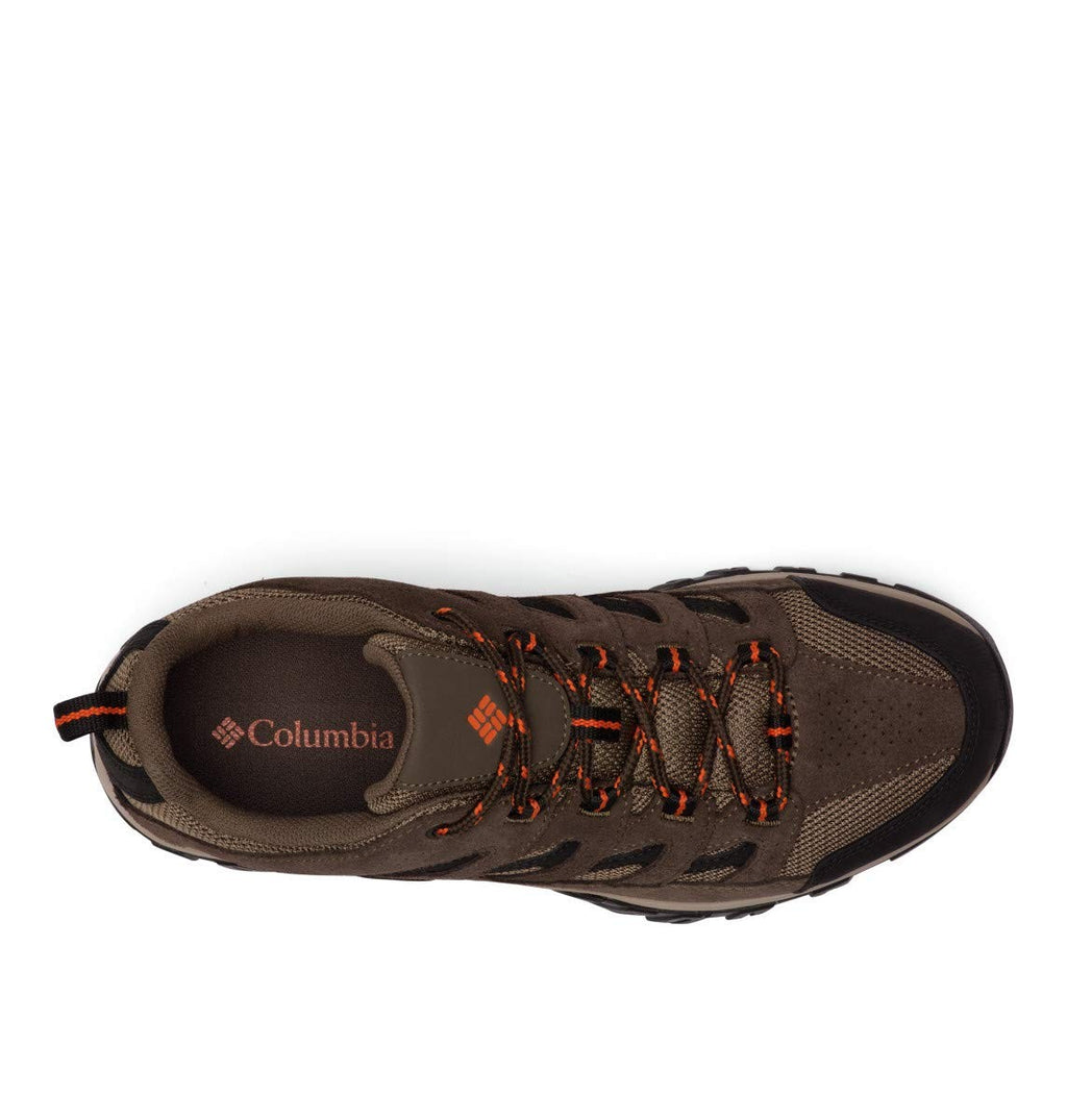 Columbia Mens Crestwood, Camo Brown/Heatwave, 12 Wide