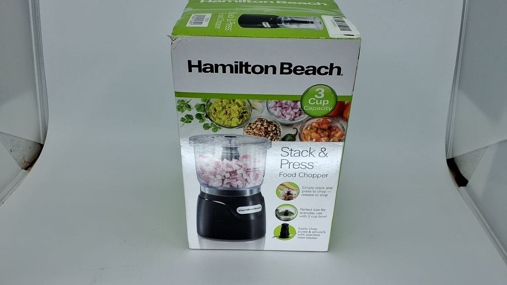 Hamilton Beach Stack & Press Food Chopper, 3 CUP