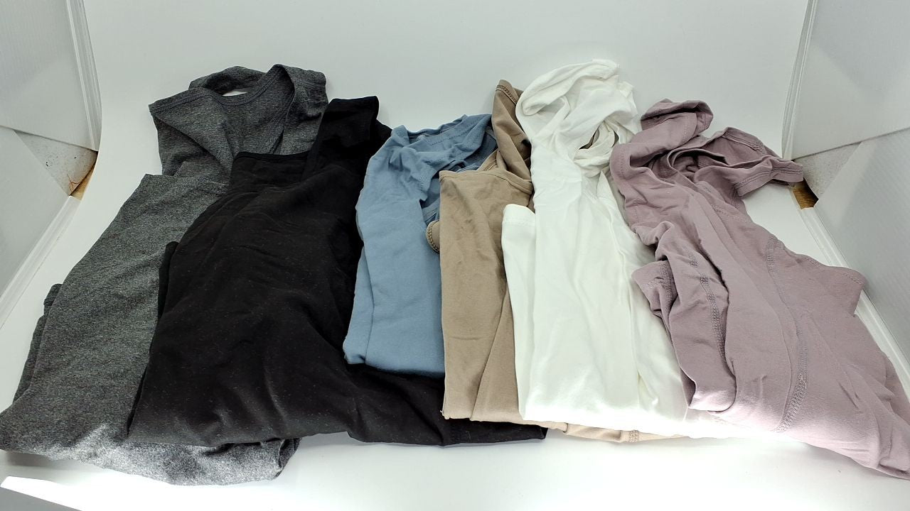 5 Women's Tank Tops XXL Square Neck Sleeveless Undershirts