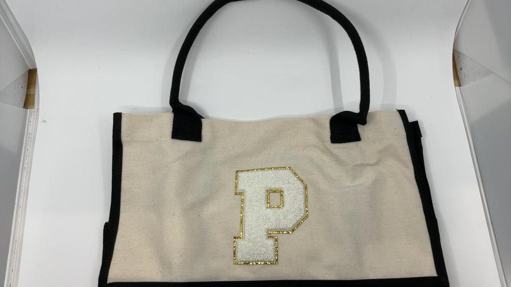Personalized Tote Bag for Women, White, 17.3x8.6x12.2 In, Birthday Gift